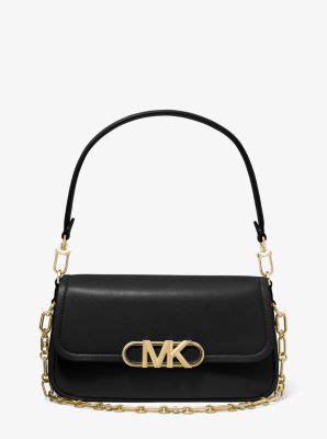 michael kors leder schultertasche|Michael Kors parker leather bag.